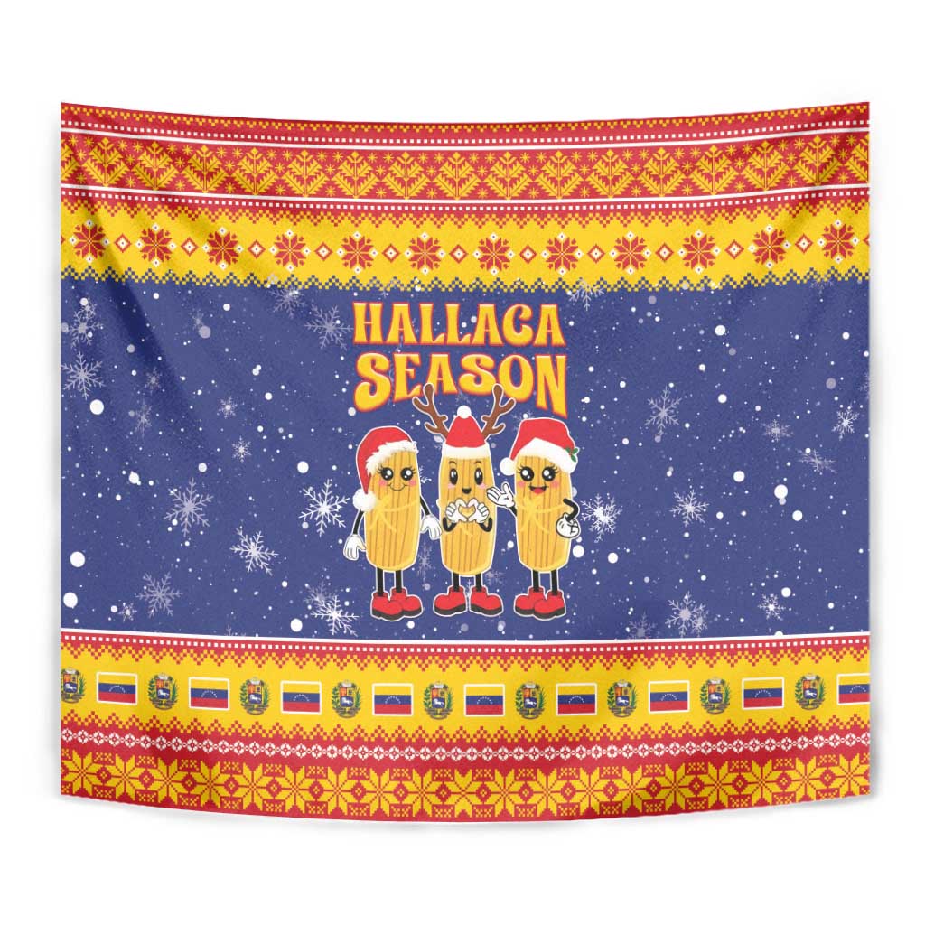 Venezuela Christmas Tapestry Hallaca Season - Wonder Print Shop