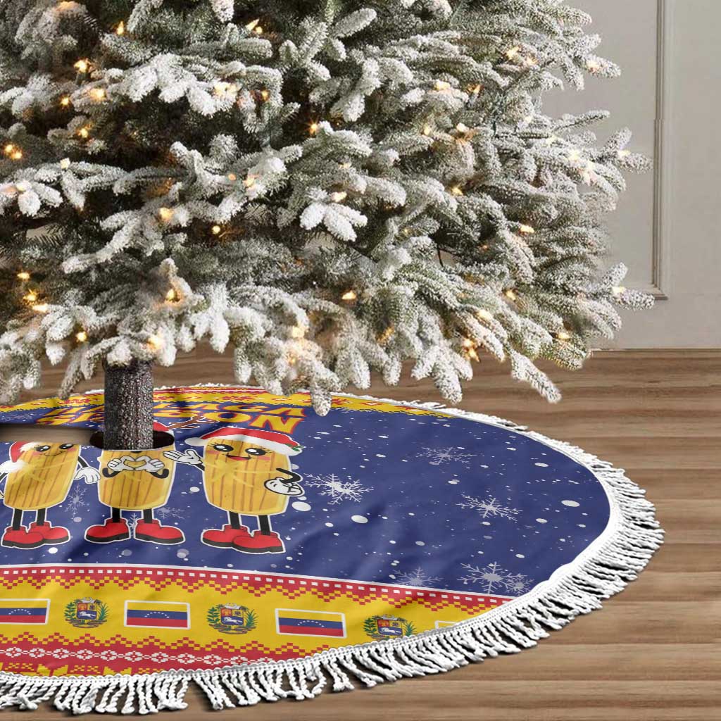 Venezuela Christmas Tree Skirt Hallaca Season - Wonder Print Shop