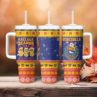 Venezuela Christmas Tumbler With Handle Hallaca Season - Wonder Print Shop
