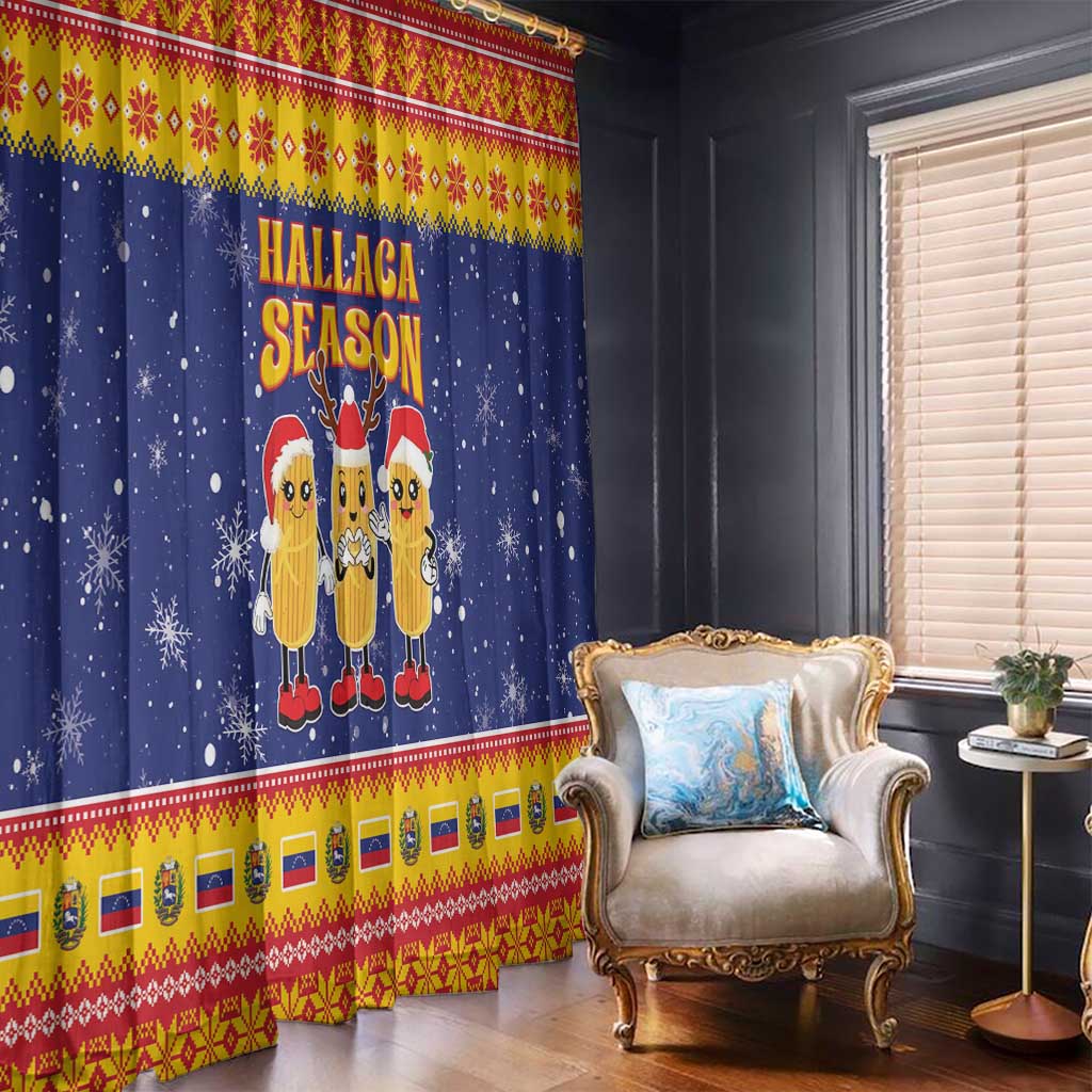 Venezuela Christmas Window Curtain Hallaca Season - Wonder Print Shop