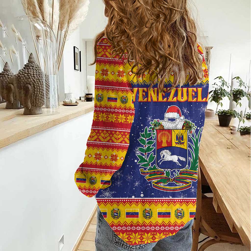 Venezuela Christmas Women Casual Shirt Hallaca Season - Wonder Print Shop