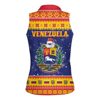 Venezuela Christmas Women Sleeveless Polo Shirt Hallaca Season - Wonder Print Shop