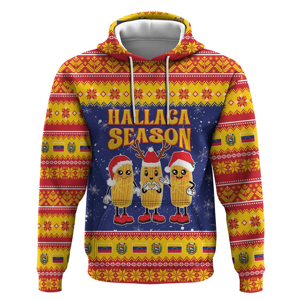 Venezuela Christmas Zip Hoodie Hallaca Season - Wonder Print Shop