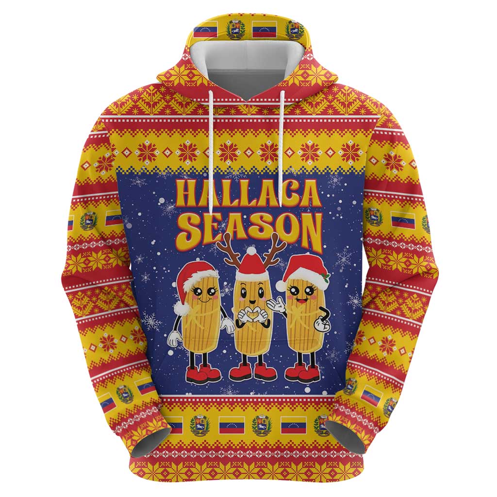 Venezuela Christmas Zip Hoodie Hallaca Season - Wonder Print Shop
