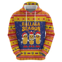 Venezuela Christmas Zip Hoodie Hallaca Season - Wonder Print Shop