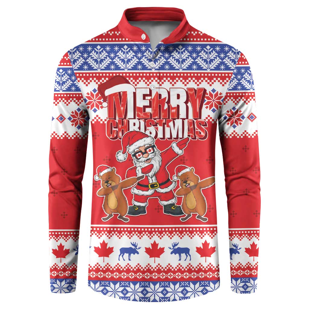 Canada Christmas Button Sweatshirt Dabbing Santa Groundhog Funny Style LT05 - Wonder Print Shop