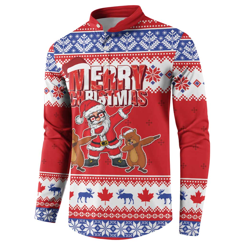 Canada Christmas Button Sweatshirt Dabbing Santa Groundhog Funny Style LT05 - Wonder Print Shop