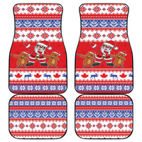 Canada Christmas Car Mats Dabbing Santa Groundhog Funny Style LT05 - Wonder Print Shop