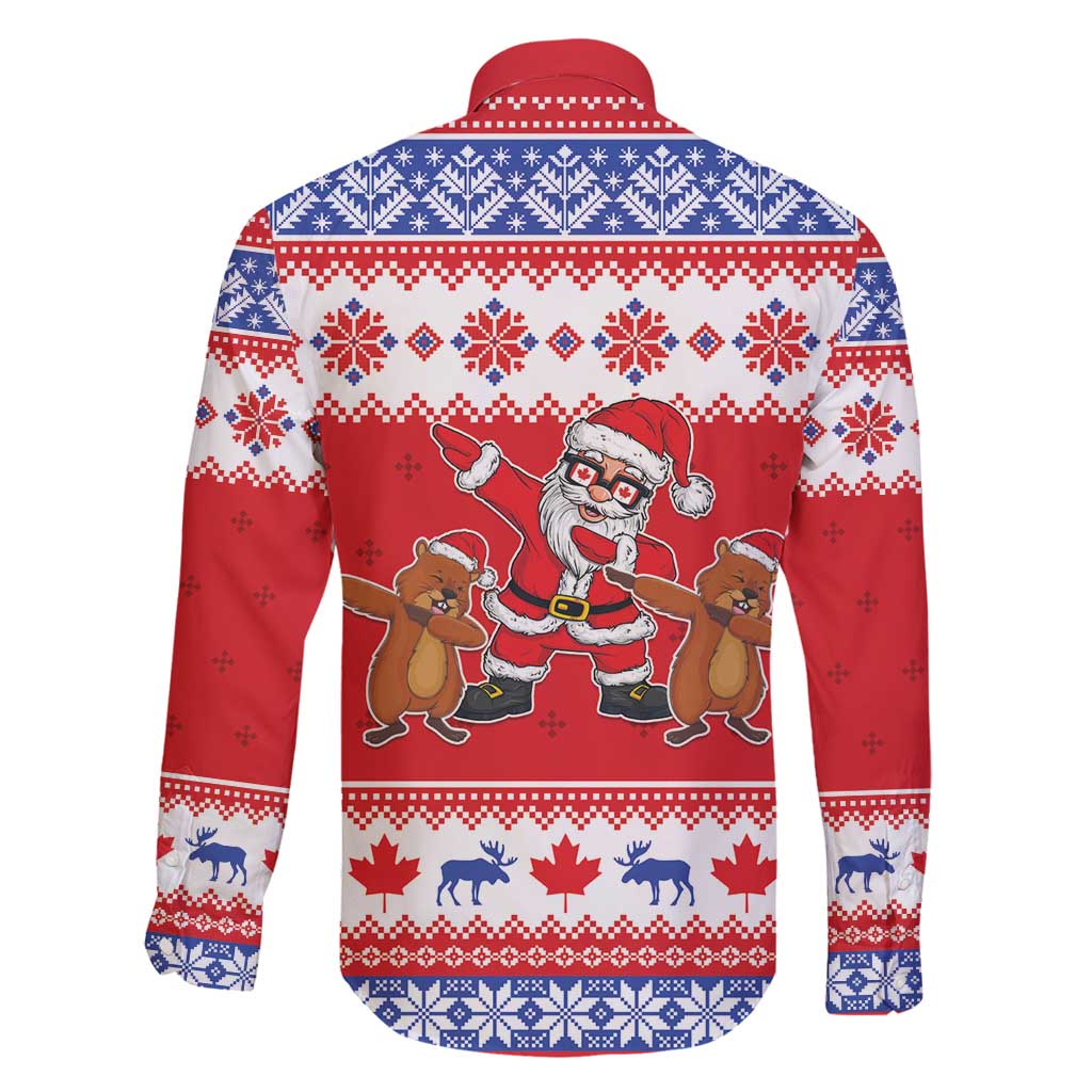 Canada Christmas Family Matching Long Sleeve Bodycon Dress and Hawaiian Shirt Dabbing Santa Groundhog Funny Style LT05 - Wonder Print Shop