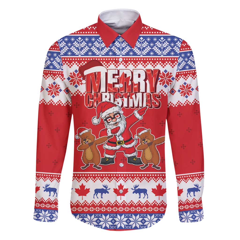 Canada Christmas Family Matching Puletasi and Hawaiian Shirt Dabbing Santa Groundhog Funny Style LT05 - Wonder Print Shop