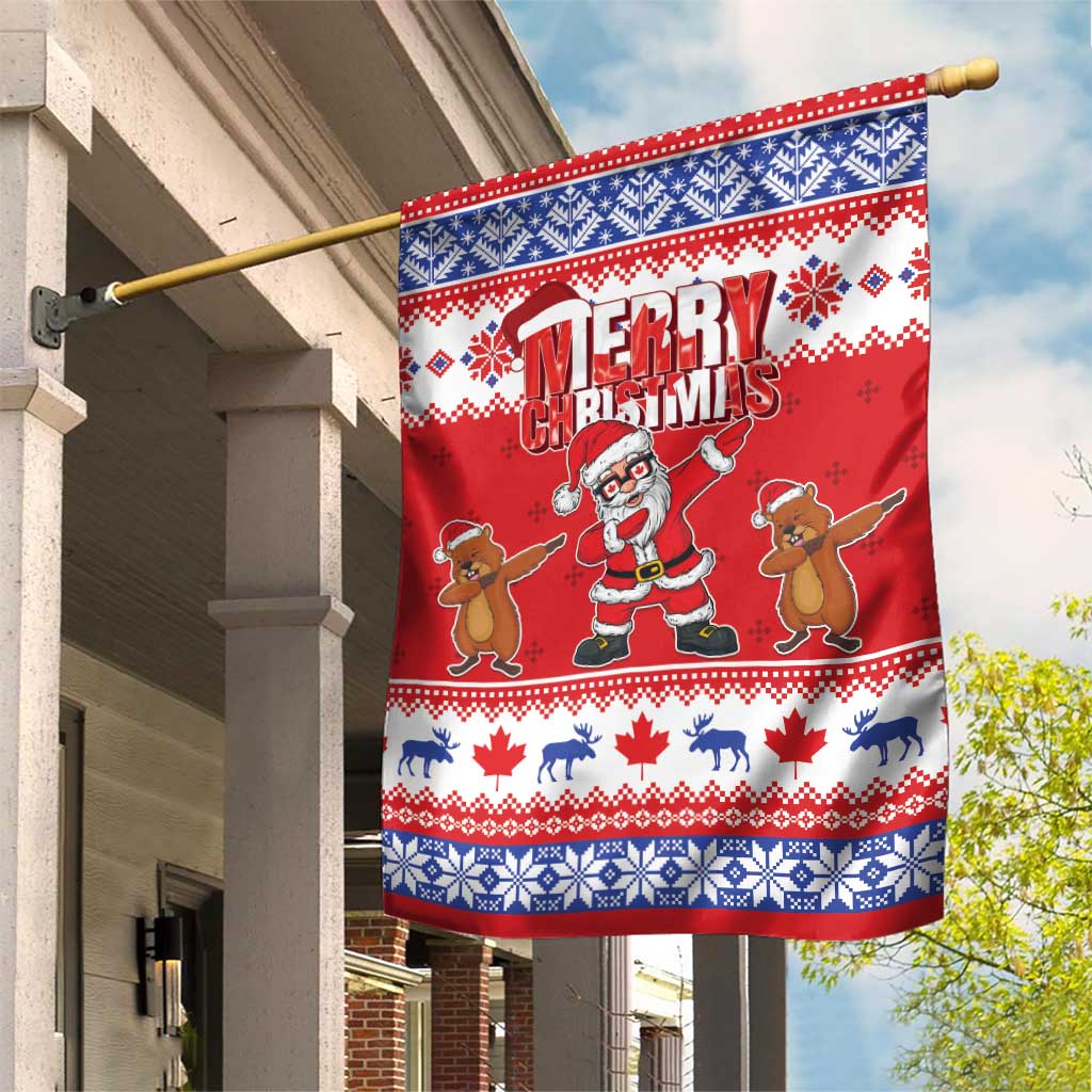 Canada Christmas Garden Flag Dabbing Santa Groundhog Funny Style LT05 - Wonder Print Shop