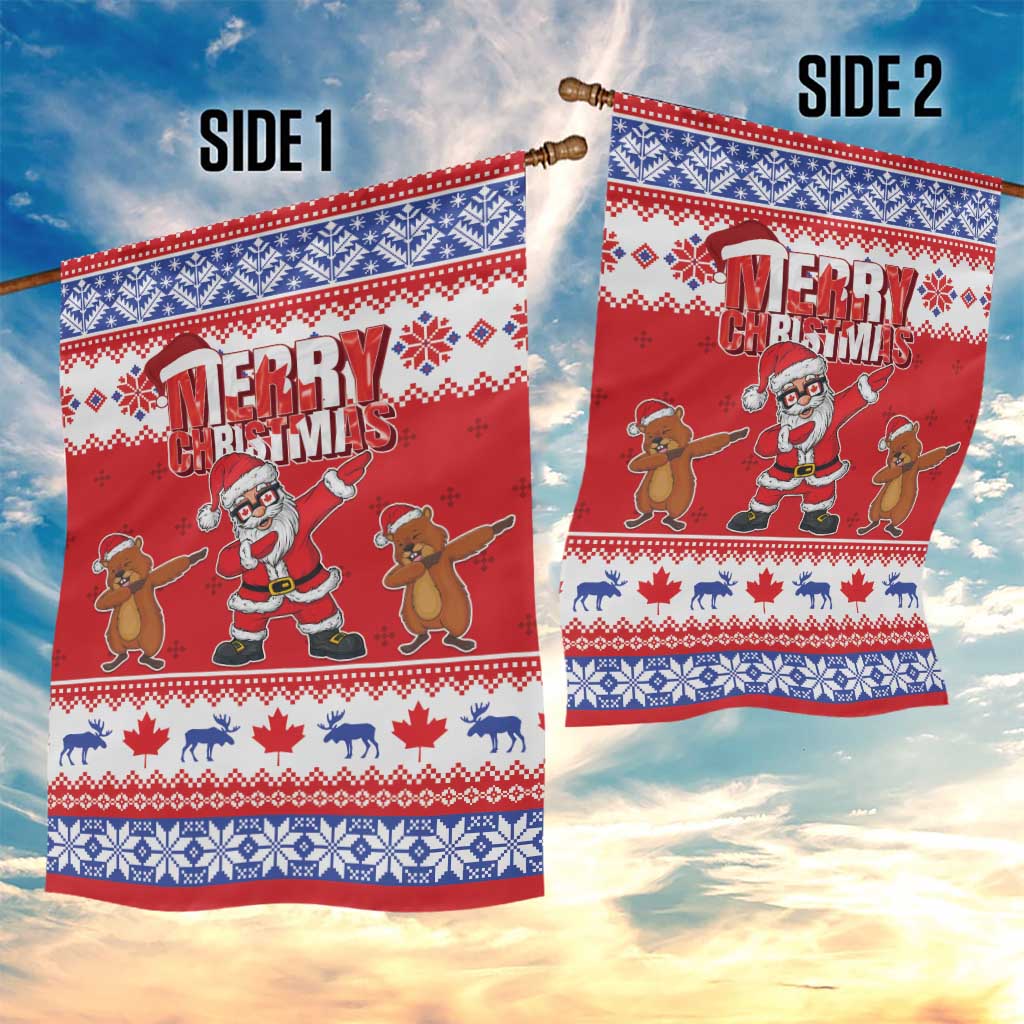 Canada Christmas Garden Flag Dabbing Santa Groundhog Funny Style LT05 - Wonder Print Shop