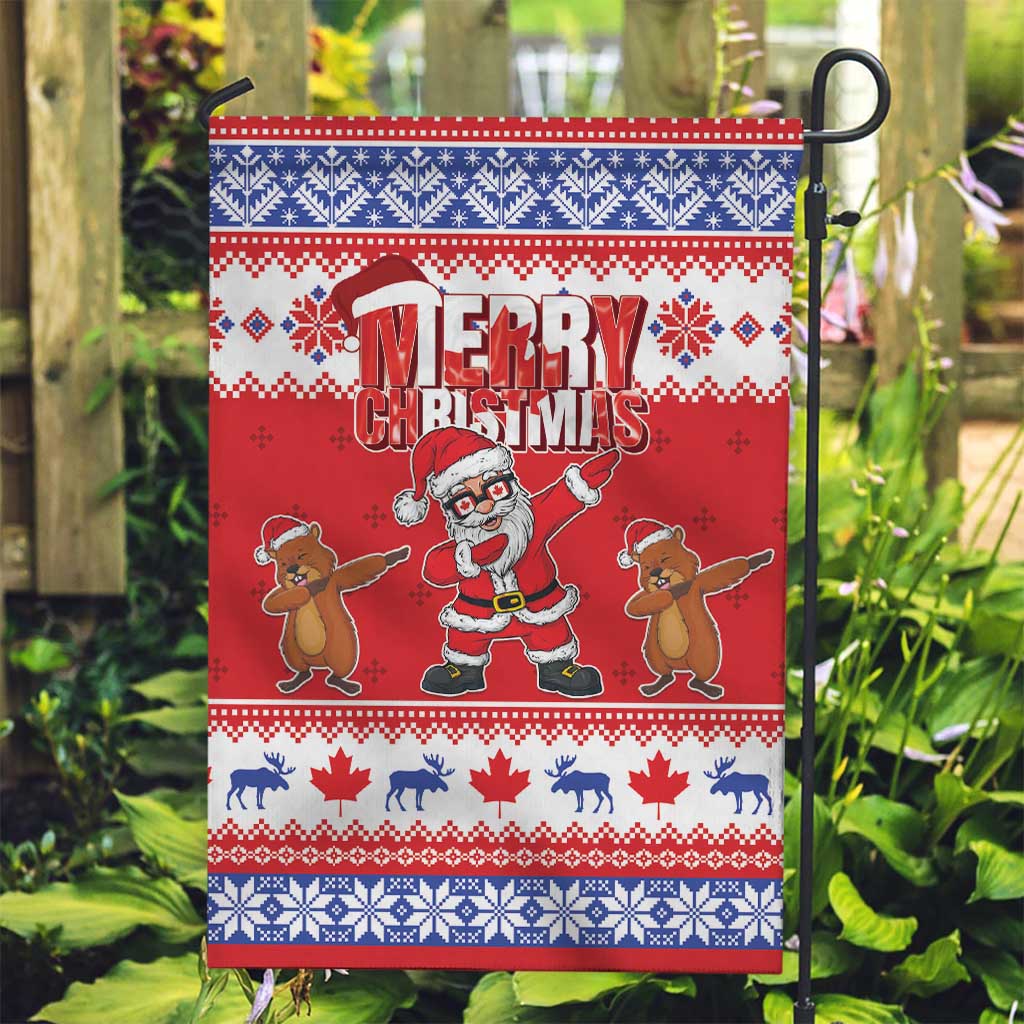Canada Christmas Garden Flag Dabbing Santa Groundhog Funny Style LT05 - Wonder Print Shop