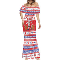 Canada Christmas Mermaid Dress Dabbing Santa Groundhog Funny Style LT05 - Wonder Print Shop