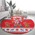 Canada Christmas Round Carpet Dabbing Santa Groundhog Funny Style