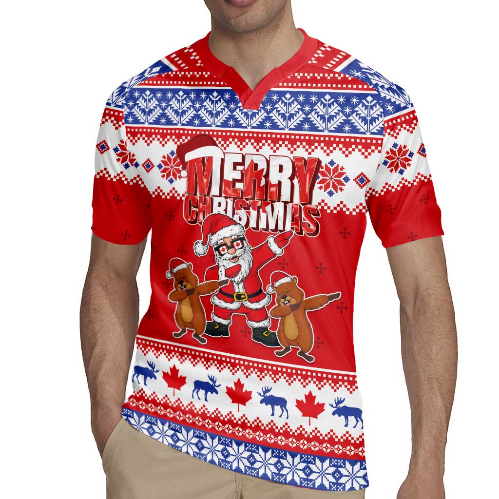 Canada Christmas Rugby Jersey Dabbing Santa Groundhog Funny Style LT05 - Wonder Print Shop