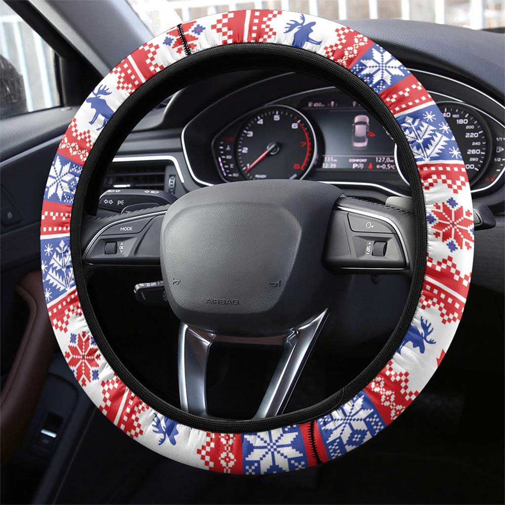 Canada Christmas Steering Wheel Cover Dabbing Santa Groundhog Funny Style LT05 - Wonder Print Shop