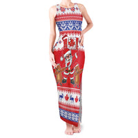 Canada Christmas Tank Maxi Dress Dabbing Santa Groundhog Funny Style LT05 - Wonder Print Shop
