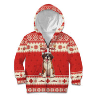 Switzerland Christmas Kid Hoodie Cute Saint Bernard Merry Woofmas LT05 - Wonder Print Shop
