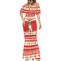 Switzerland Christmas Mermaid Dress Cute Saint Bernard Merry Woofmas LT05 - Wonder Print Shop