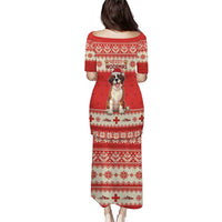 Switzerland Christmas Puletasi Cute Saint Bernard Merry Woofmas LT05 - Wonder Print Shop