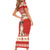 Switzerland Christmas Short Sleeve Bodycon Dress Cute Saint Bernard Merry Woofmas LT05 - Wonder Print Shop