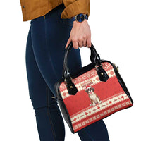 Switzerland Christmas Shoulder Handbag Cute Saint Bernard Merry Woofmas