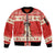 Switzerland Christmas Sleeve Zip Bomber Jacket Cute Saint Bernard Merry Woofmas LT05 - Wonder Print Shop