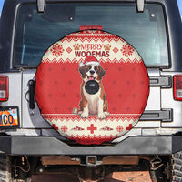 Switzerland Christmas Spare Tire Cover Cute Saint Bernard Merry Woofmas LT05 - Wonder Print Shop