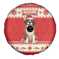 Switzerland Christmas Spare Tire Cover Cute Saint Bernard Merry Woofmas LT05 - Wonder Print Shop