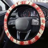 Switzerland Christmas Steering Wheel Cover Cute Saint Bernard Merry Woofmas LT05 - Wonder Print Shop