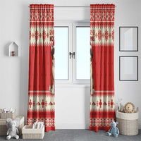 Switzerland Christmas Window Curtain Cute Saint Bernard Merry Woofmas LT05 - Wonder Print Shop