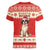 Switzerland Christmas Women V-Neck T-Shirt Cute Saint Bernard Merry Woofmas LT05 - Wonder Print Shop