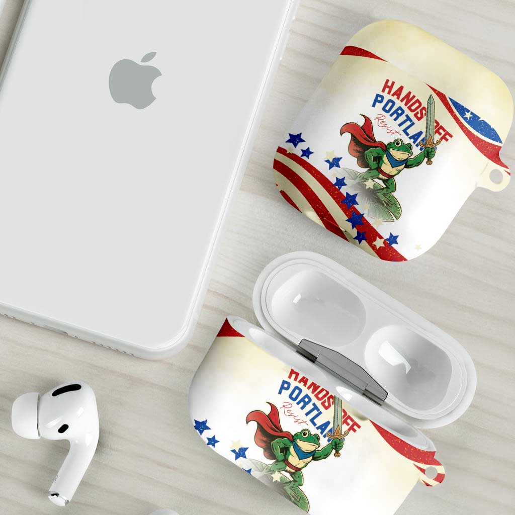 Hands Off Portland AirPods Case Resist Frog - Wonder Print Shop