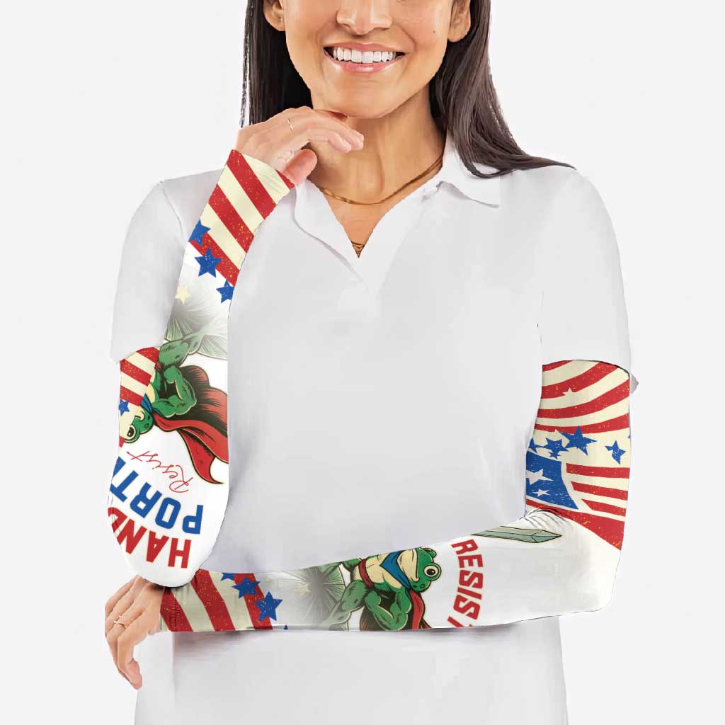 Hands Off Portland Arm Sleeves Resist Frog - Wonder Print Shop