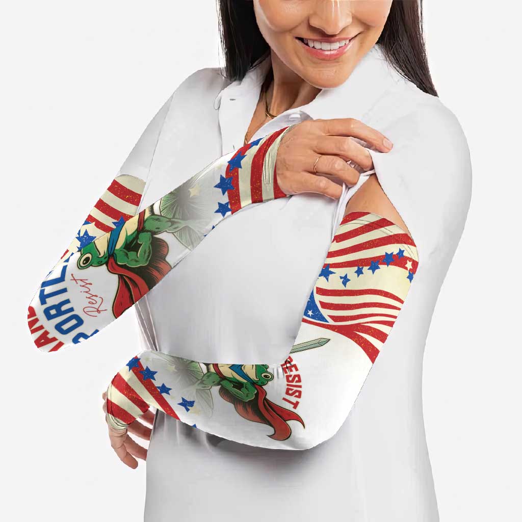 Hands Off Portland Arm Sleeves Resist Frog - Wonder Print Shop