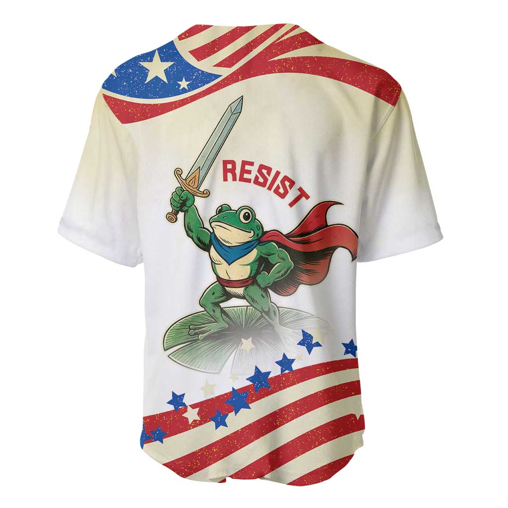 Hands Off Portland Baseball Jersey Resist Frog - Wonder Print Shop