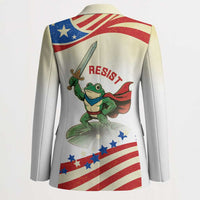 Hands Off Portland Blazer Resist Frog - Wonder Print Shop