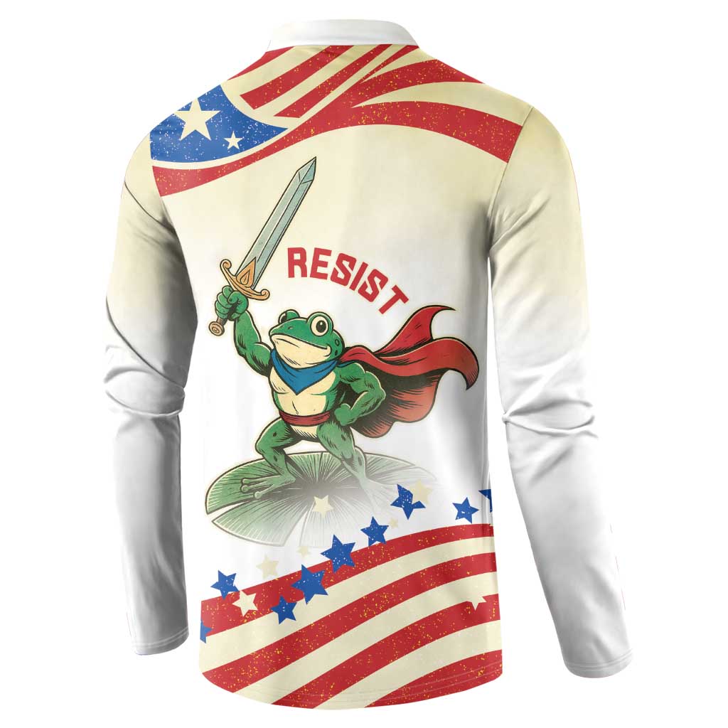 Hands Off Portland Button Sweatshirt Resist Frog - Wonder Print Shop