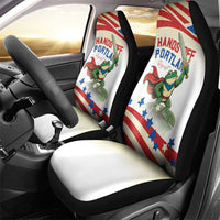 Hands Off Portland Car Seat Cover Resist Frog - Wonder Print Shop