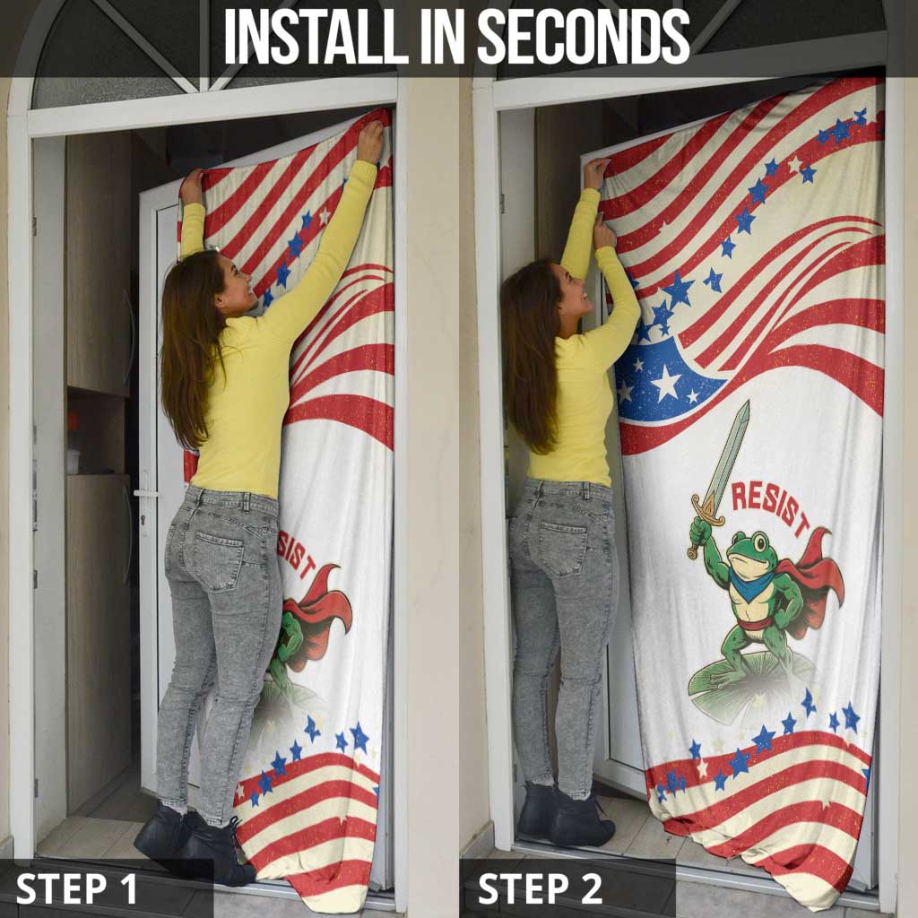 Hands Off Portland Door Cover Resist Frog - Wonder Print Shop