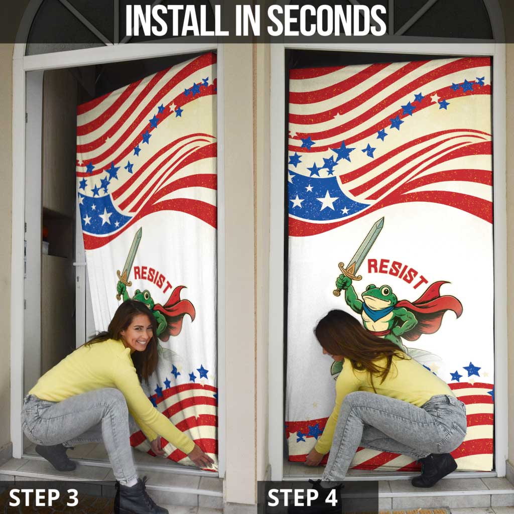 Hands Off Portland Door Cover Resist Frog - Wonder Print Shop