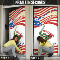 Hands Off Portland Door Cover Resist Frog - Wonder Print Shop