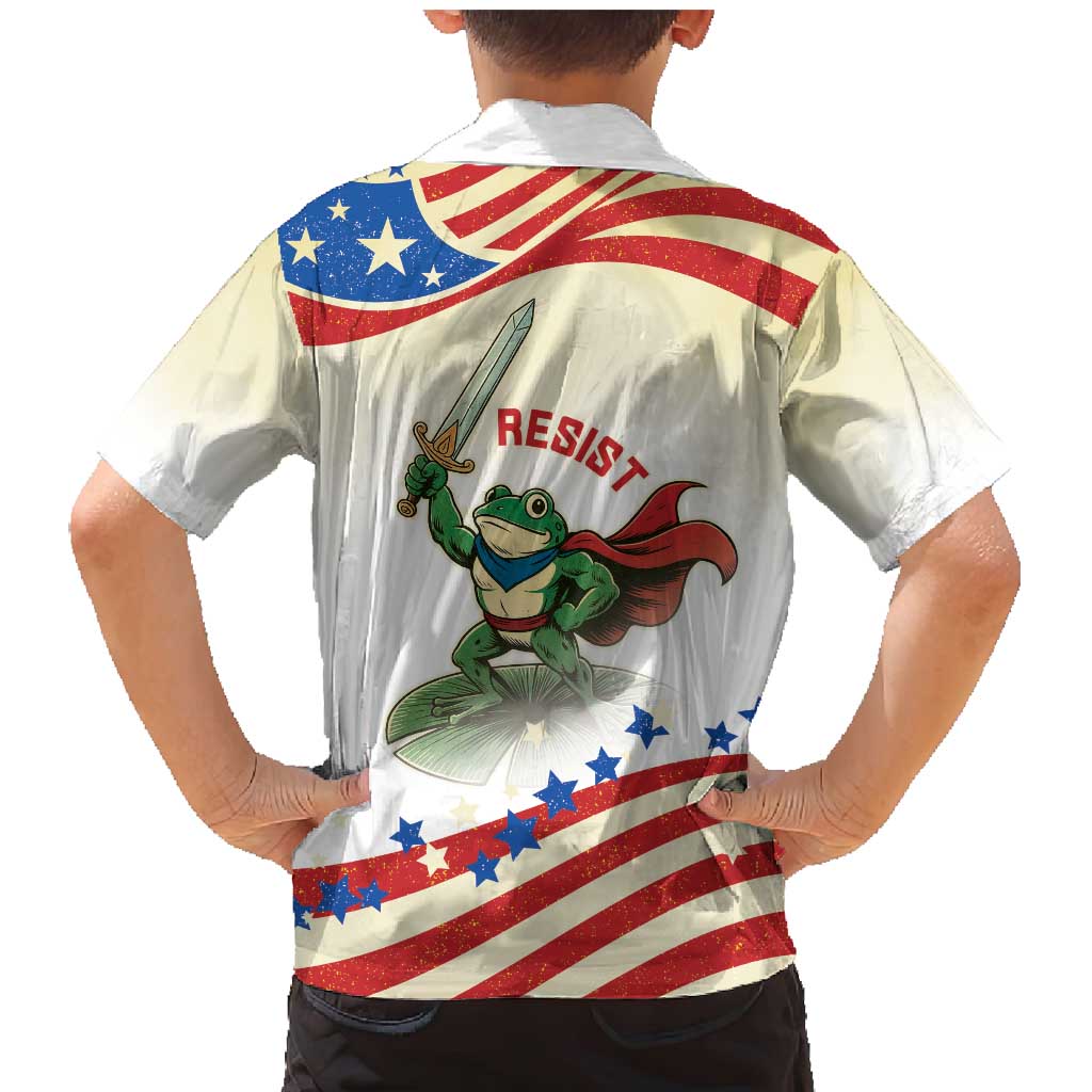 Hands Off Portland Family Matching Mermaid Dress and Hawaiian Shirt Resist Frog - Wonder Print Shop