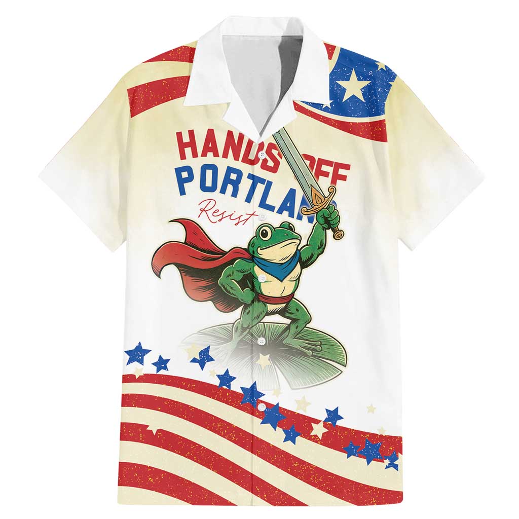 Hands Off Portland Family Matching Mermaid Dress and Hawaiian Shirt Resist Frog - Wonder Print Shop