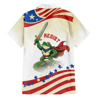 Hands Off Portland Family Matching Off The Shoulder Long Sleeve Dress and Hawaiian Shirt Resist Frog - Wonder Print Shop