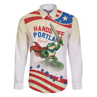 Hands Off Portland Family Matching Puletasi and Hawaiian Shirt Resist Frog - Wonder Print Shop