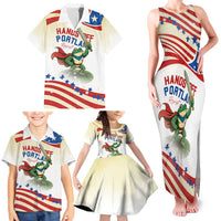 Hands Off Portland Family Matching Tank Maxi Dress and Hawaiian Shirt Resist Frog - Wonder Print Shop