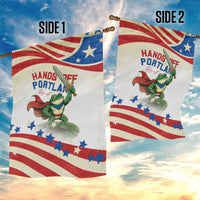 Hands Off Portland Garden Flag Resist Frog - Wonder Print Shop