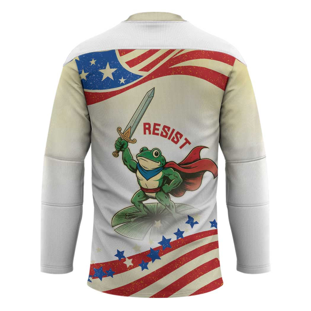 Hands Off Portland Hockey Jersey Resist Frog - Wonder Print Shop